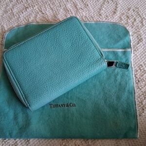Tiffany & Co Zip Around Wallet GUC No Major Call Outs